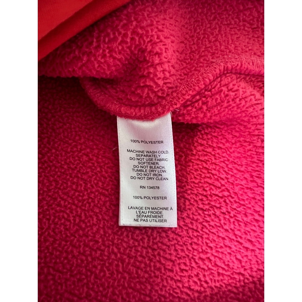 Vineyard Vines Women Red And Pink Pullover 1/4 Zip Sherpa Sweater Size Small - Picture 10 of 10